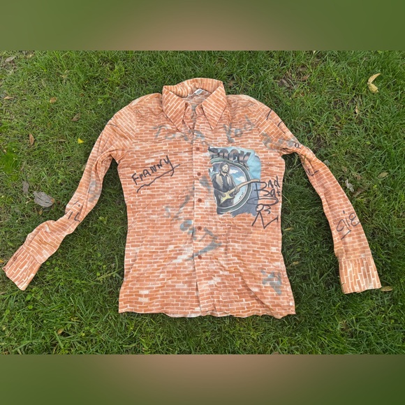 Vintage Other - 70s Vintage Nik Nik Rockstar Pinball Disco Shirt
